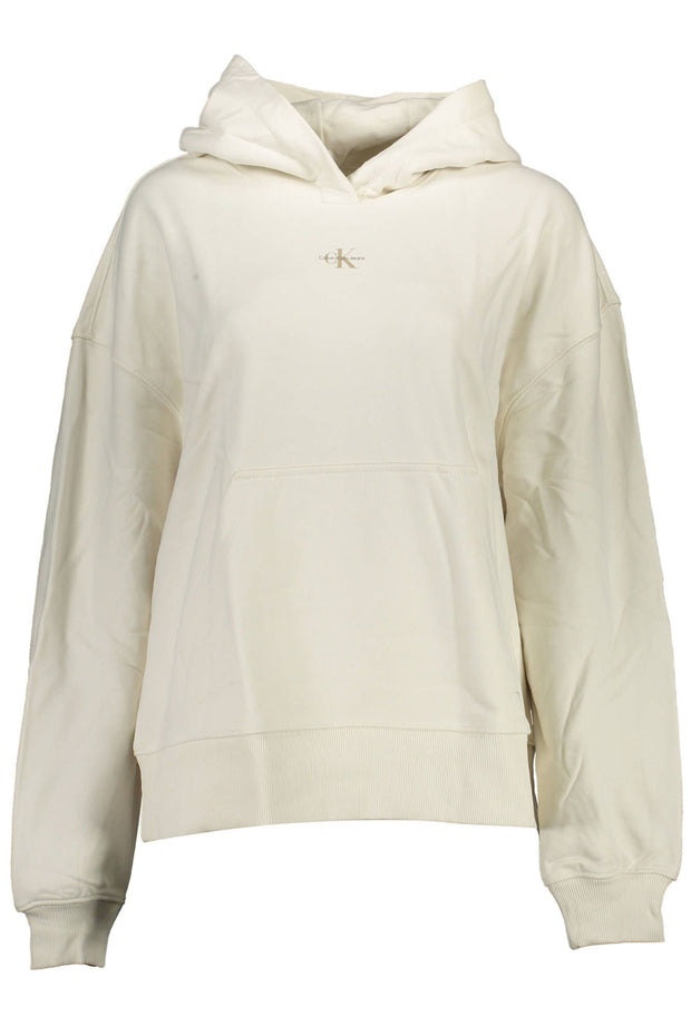 White Cotton Women Sweater Calvin Klein