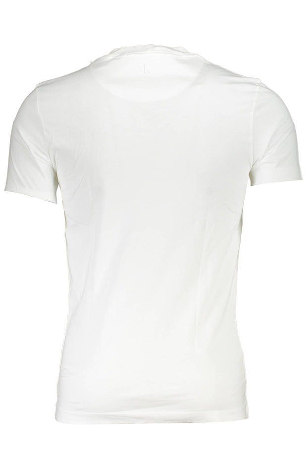 White Cotton Men T-Shirt Calvin Klein