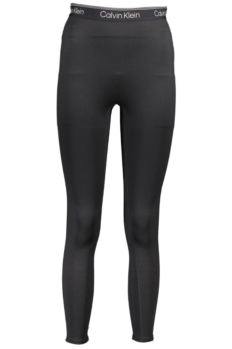 Black Polyester Women Legging Calvin Klein