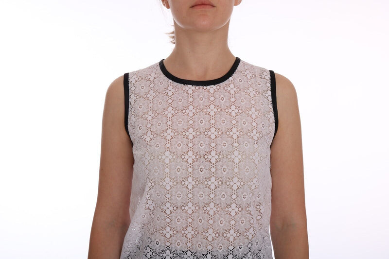 Elegant White Nylon Tank Top Dolce & Gabbana