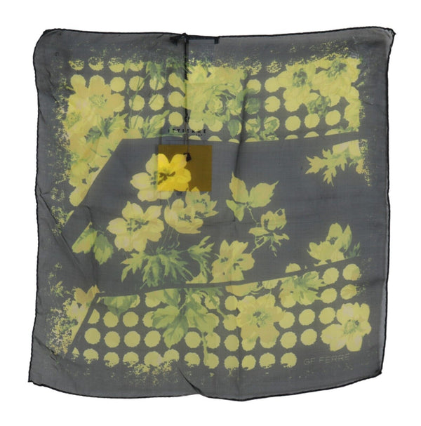 Elegant Floral Silk Scarf GF Ferre