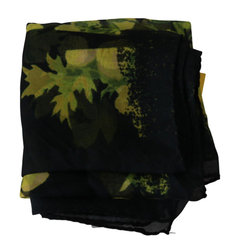 Elegant Floral Silk Scarf GF Ferre