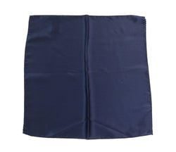 Elegant Silk Pocket Square in Lustrous Blue Dolce & Gabbana