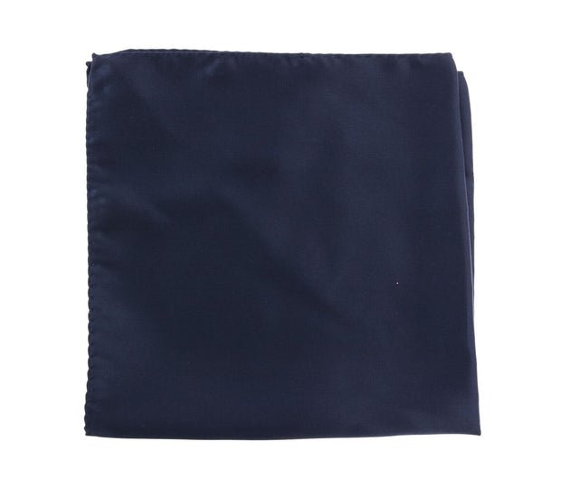 Elegant Silk Pocket Square in Lustrous Blue Dolce & Gabbana