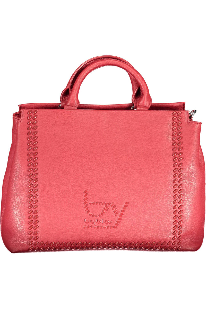 Red Polyethylene Women Handbag BYBLOS