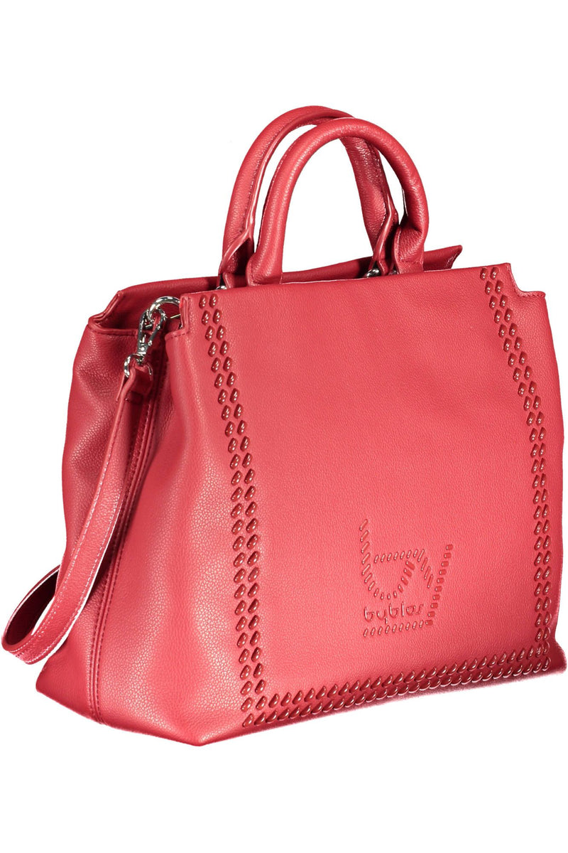 Red Polyethylene Women Handbag BYBLOS