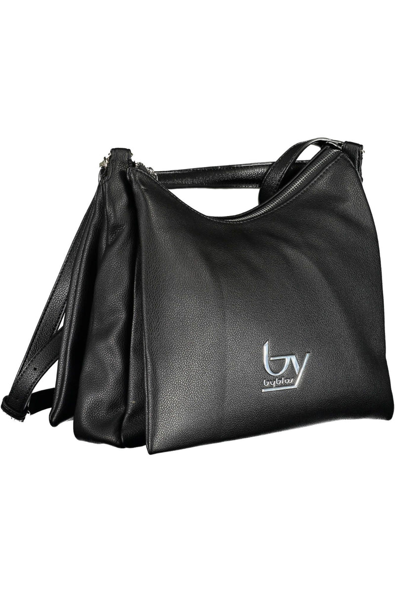 Black Polyethylene Womens Handbag BYBLOS