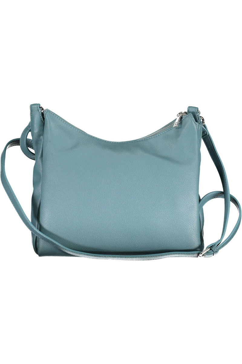 Blue Polyethylene Women Handbag BYBLOS