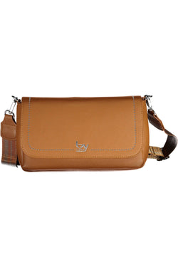 Brown Polyethylene Women Handbag BYBLOS