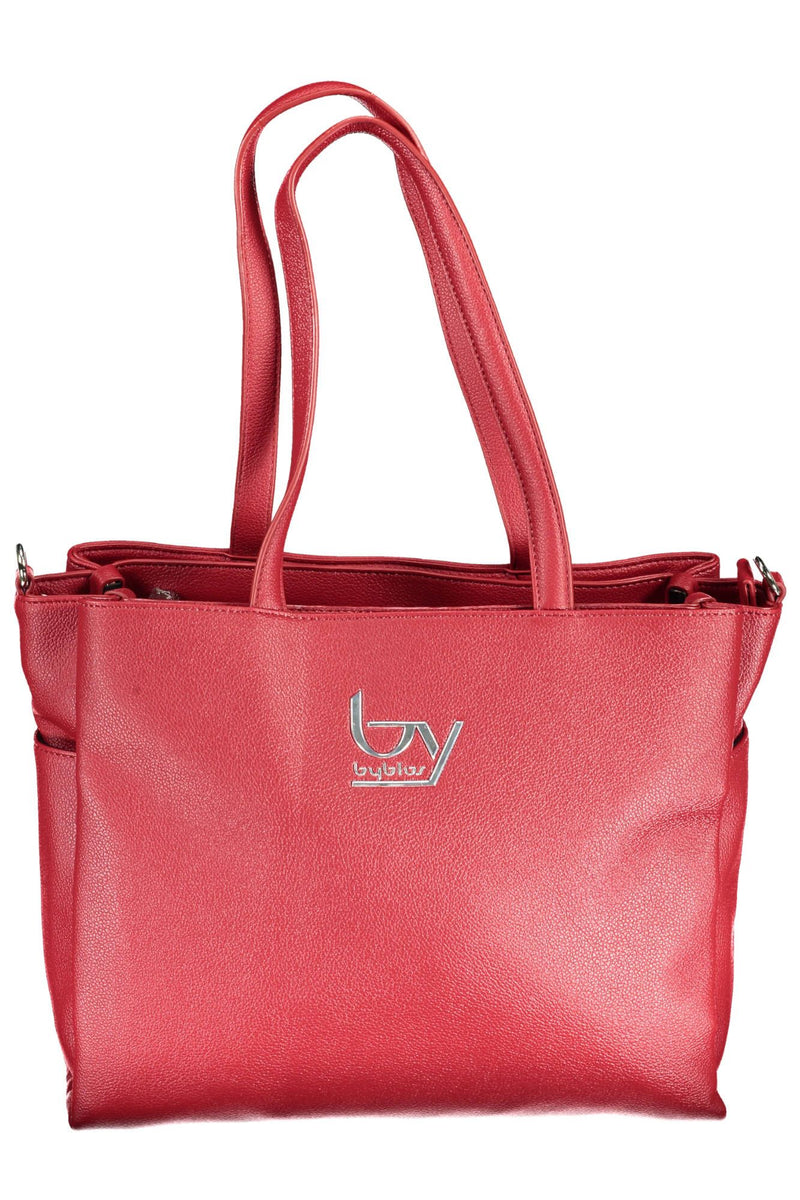 Red Polyethylene Women Handbag BYBLOS