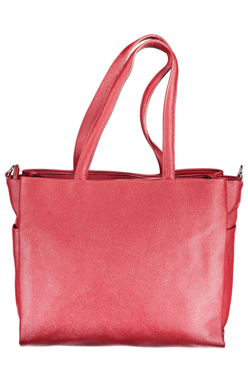 Red Polyethylene Women Handbag BYBLOS