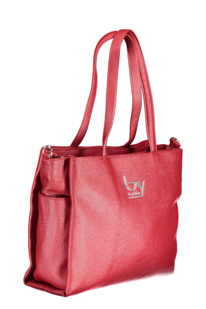 Red Polyethylene Women Handbag BYBLOS