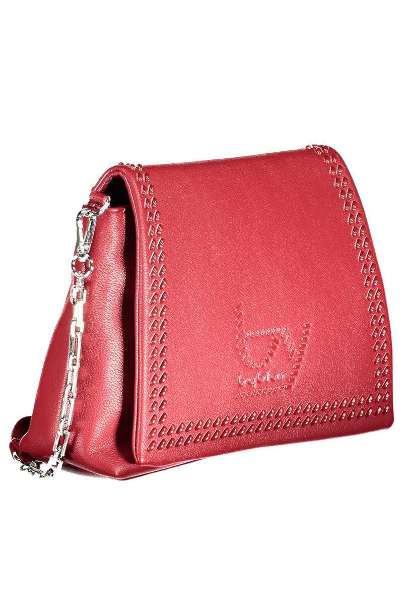 Red Polyethylene Women Handbag BYBLOS