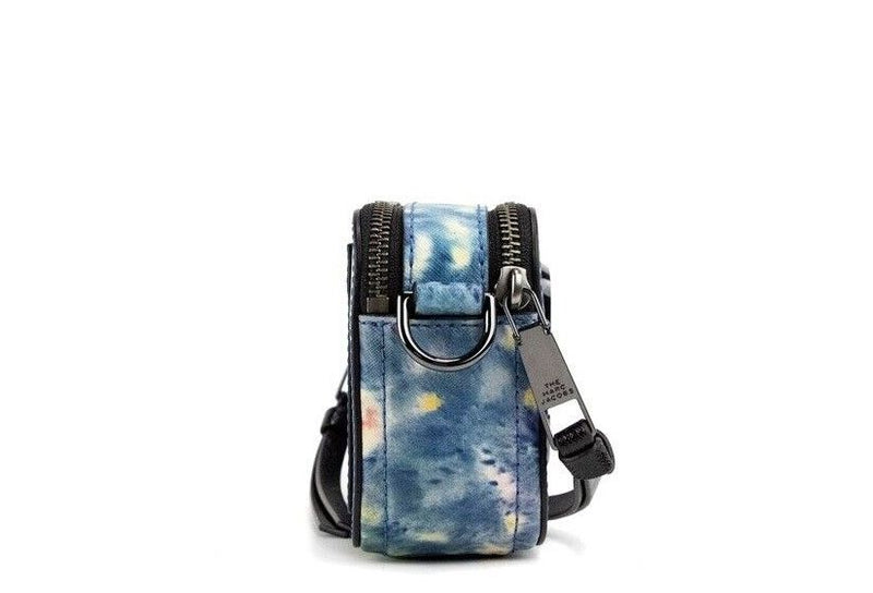 The Snapshot bag Watercolor Blue Printed Leather Shoulder Bag Purse Marc Jacobs