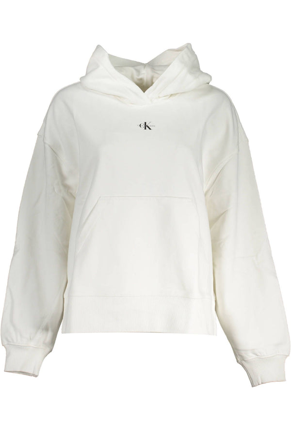 White Cotton Women Sweater Calvin Klein