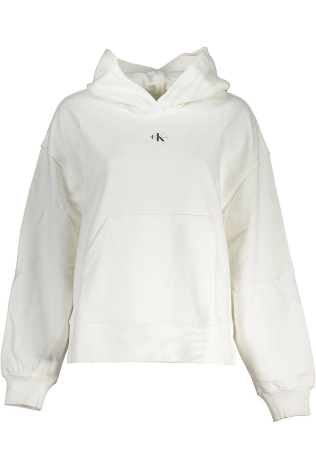 White Cotton Women Sweater Calvin Klein