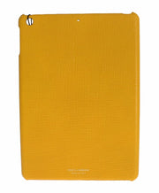 Chic Yellow Leather Tablet Case Dolce & Gabbana