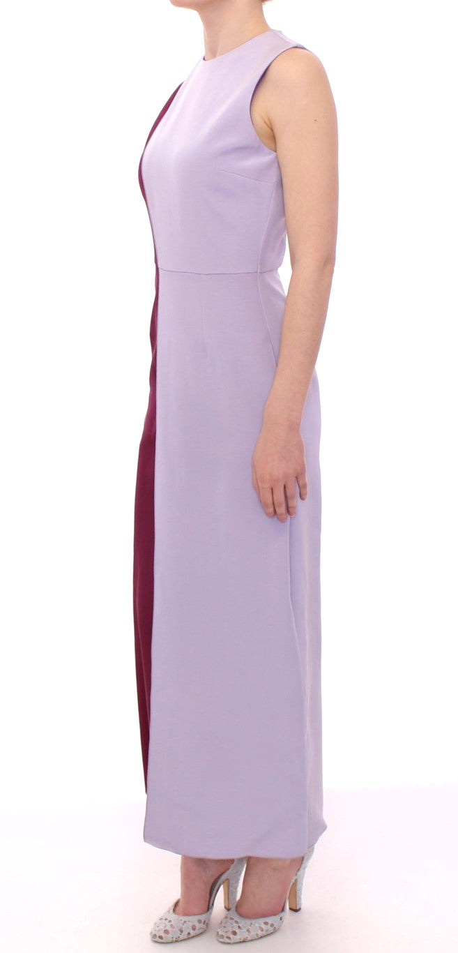 Elegant Long Silk Gown in Lavender Barbara Casasola