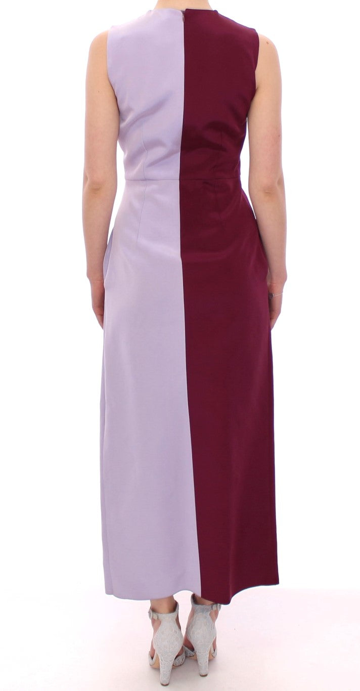 Elegant Long Silk Gown in Lavender Barbara Casasola