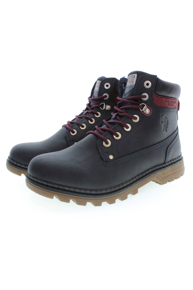 Blue Polyester Mens Boot U.S. POLO ASSN.