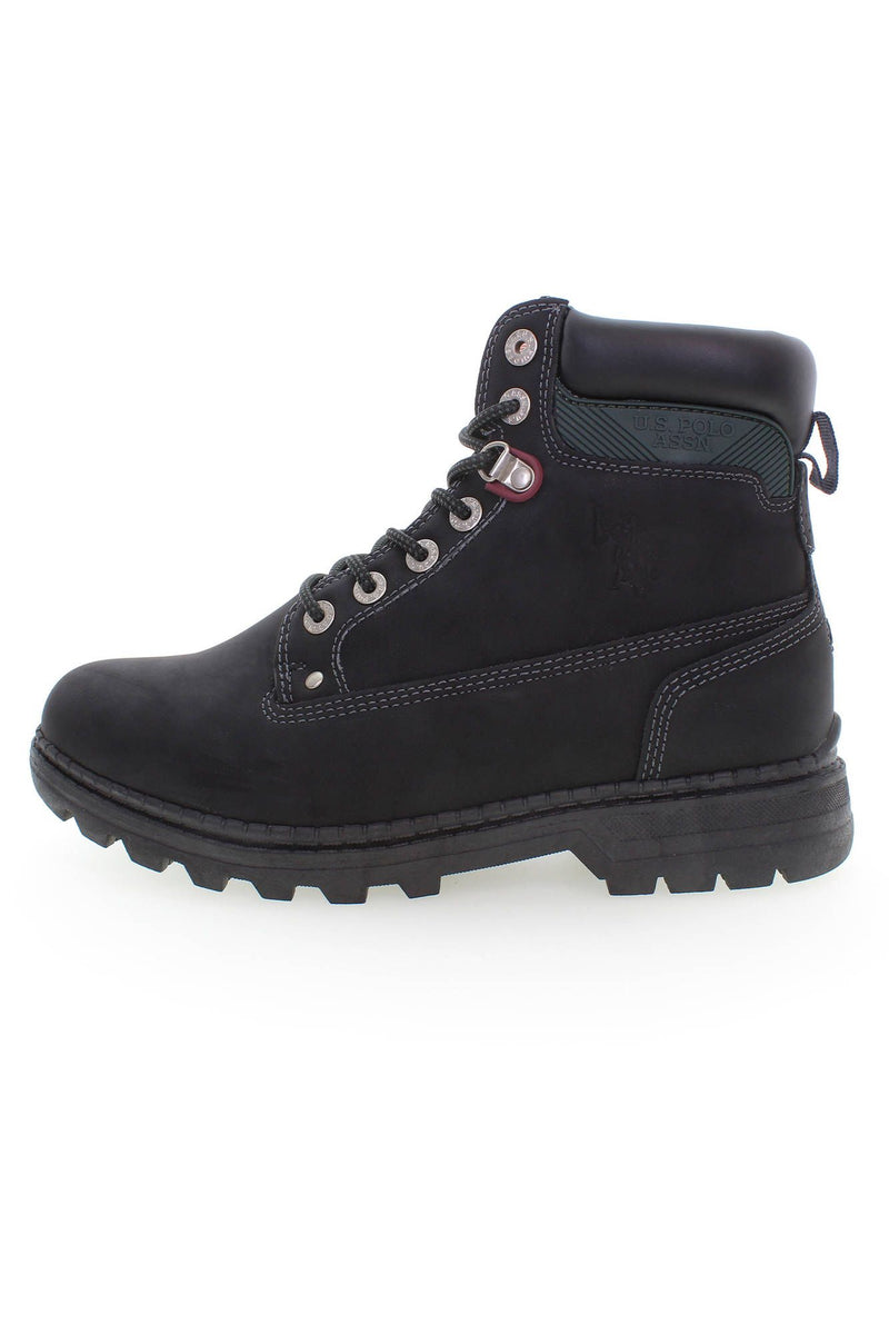 Black Polyester Men Boot U.S. POLO ASSN.