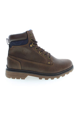 Brown Polyester Men Boot U.S. POLO ASSN.