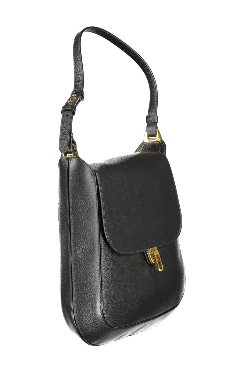 Black Leather Women Handbag Coccinelle