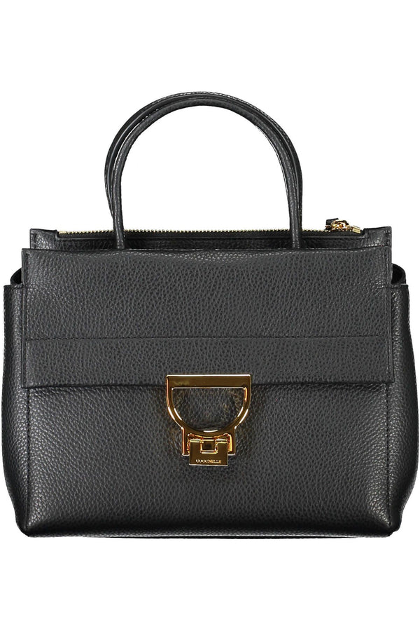 Black Leather Women Handbag Coccinelle