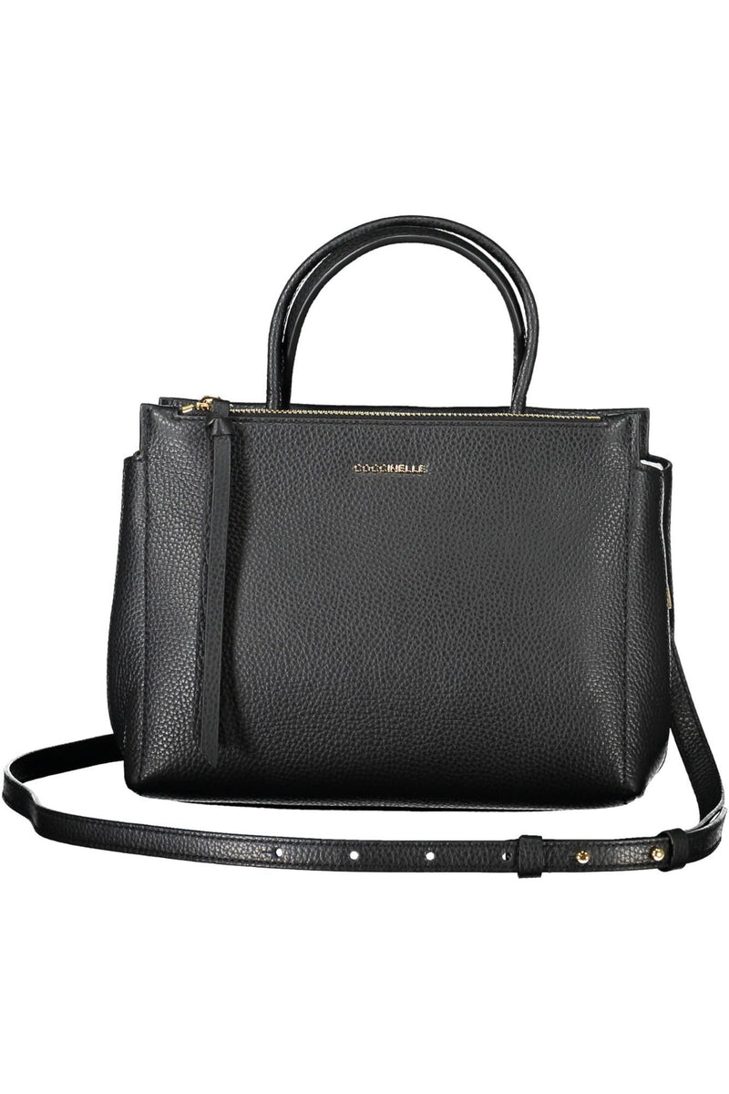 Black Leather Women Handbag Coccinelle