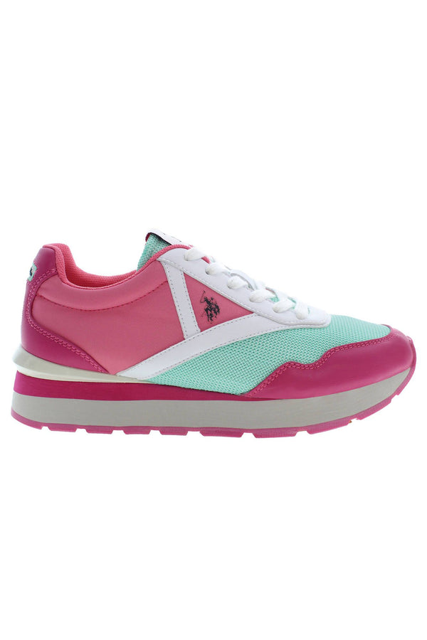 Pink Polyester Women Sneaker U.S. POLO ASSN.