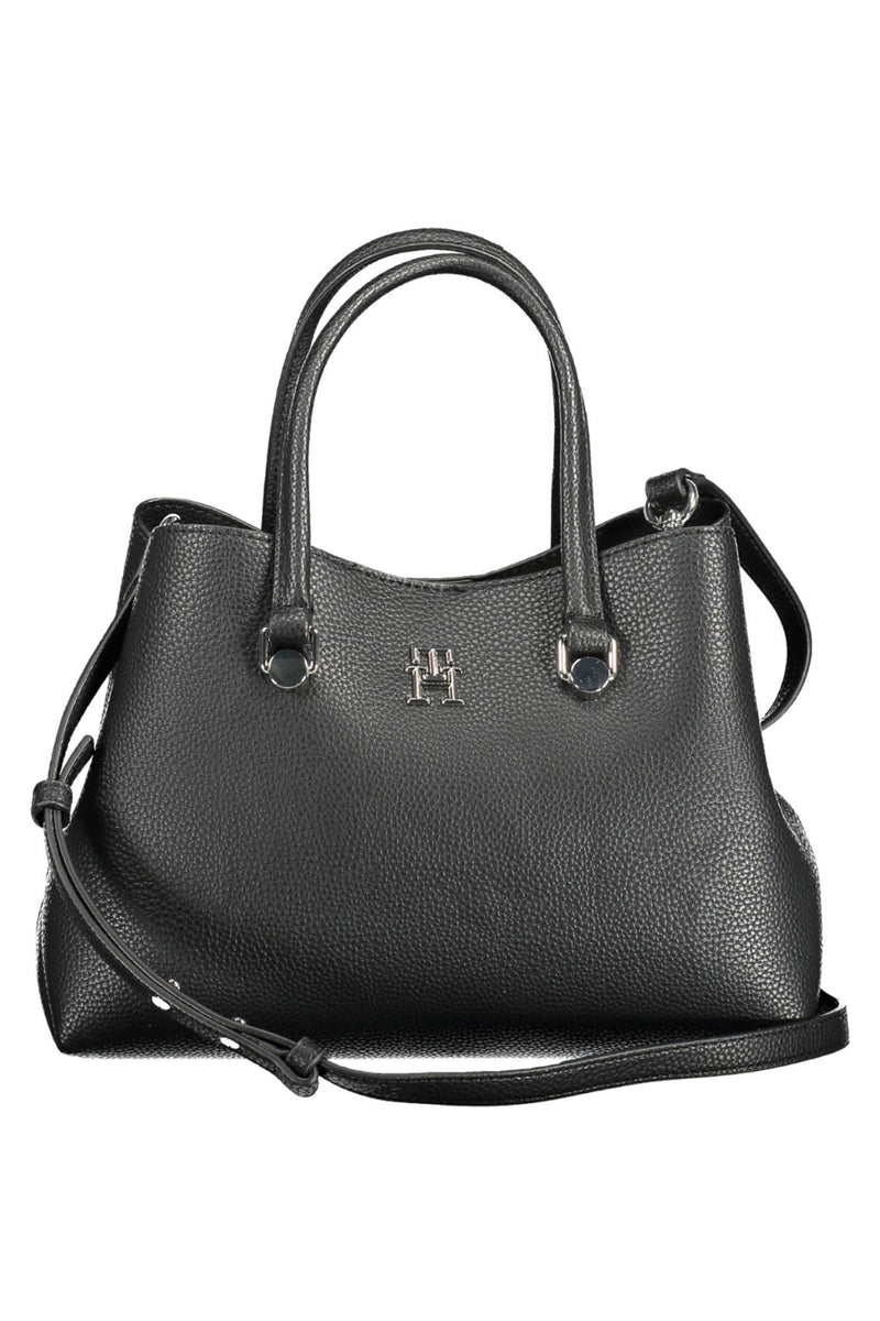 Black Polyester Women Handbag Tommy Hilfiger