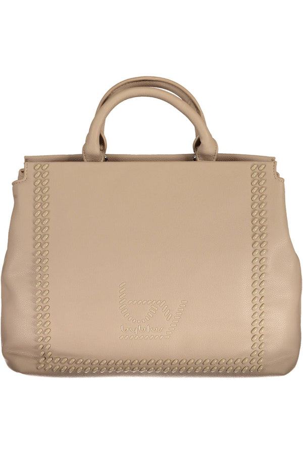 Beige Polyethylene Women Handbag BYBLOS