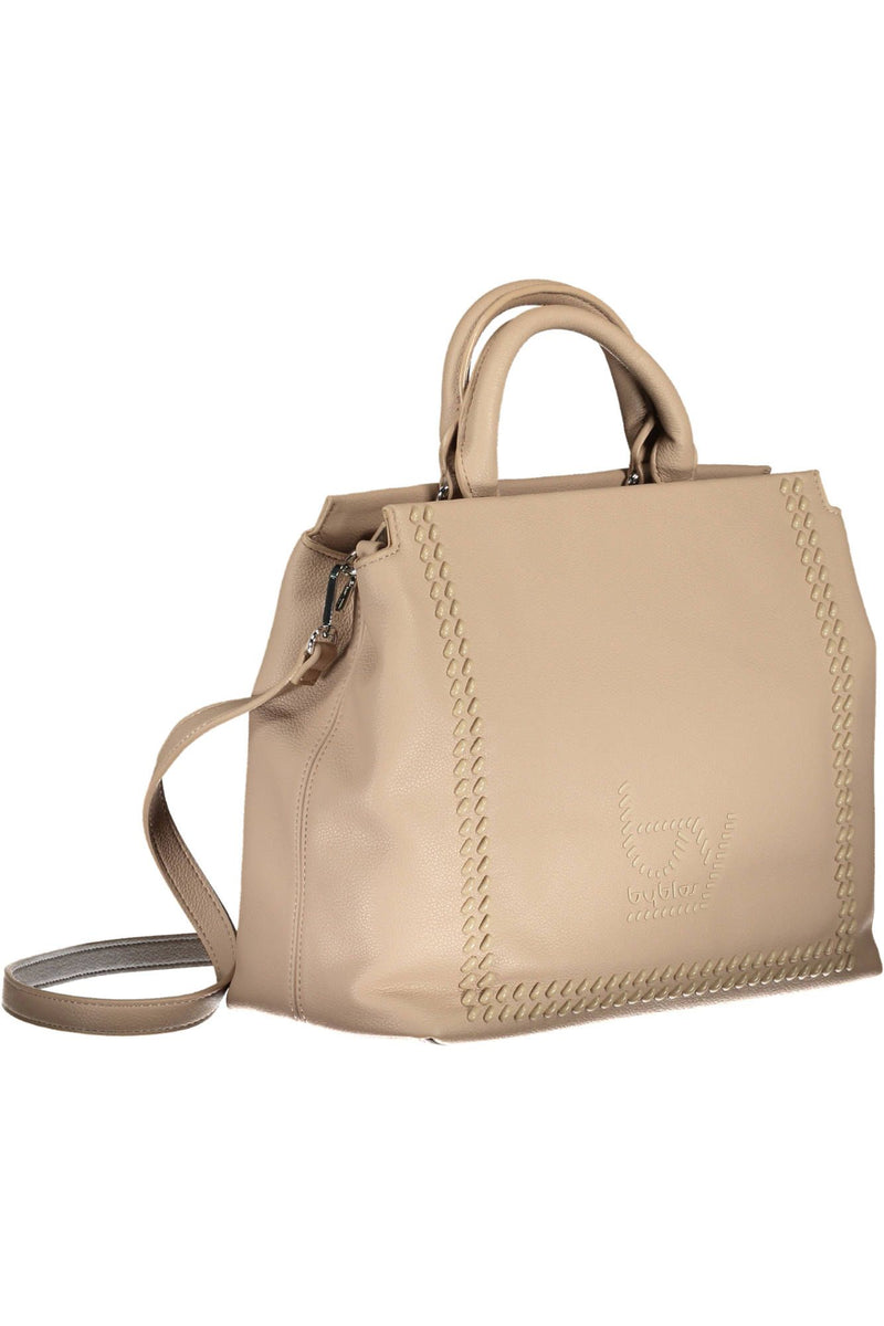 Beige Polyethylene Women Handbag BYBLOS