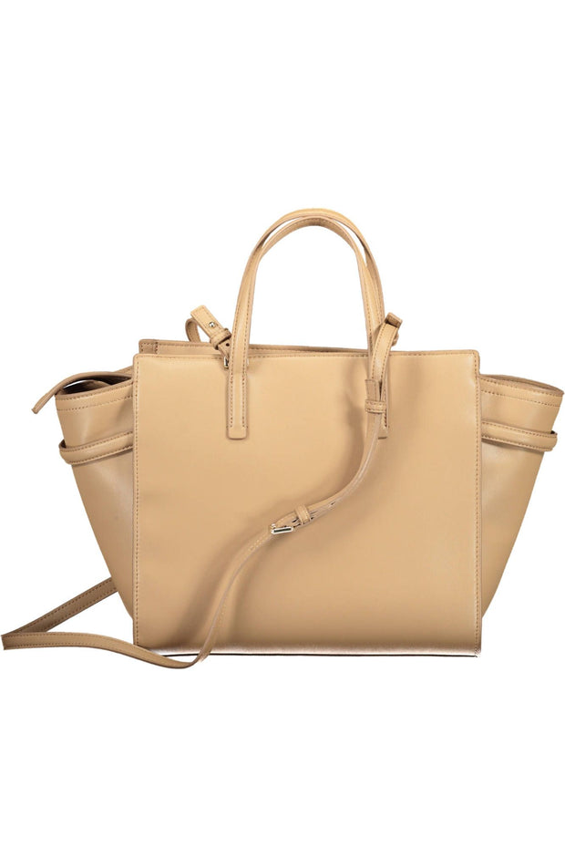 Beige Polyester Women Handbag Calvin Klein