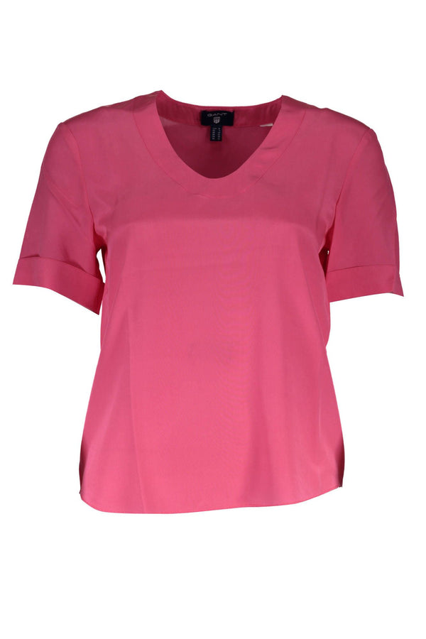 Pink Silk Women TShirt Gant