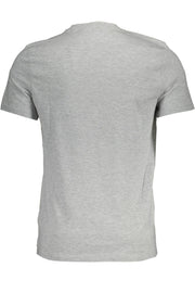 Gray Cotton Men TShirt Guess Jeans