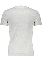 Gray Cotton Men T-Shirt Guess Jeans