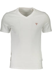 White Cotton Men TShirt Guess Jeans