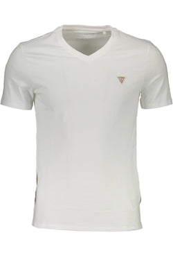 White Cotton Men TShirt Guess Jeans