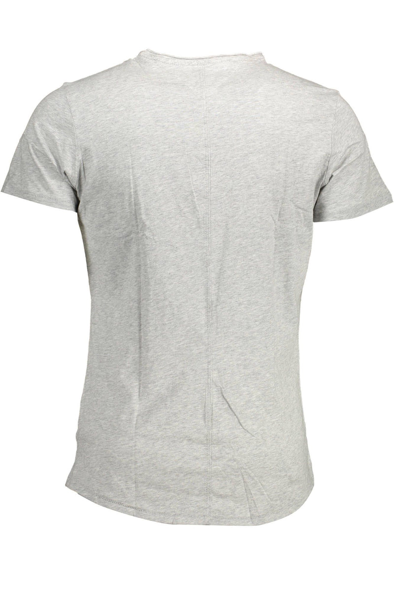 Gray Polyester Men T-Shirt Tommy Hilfiger