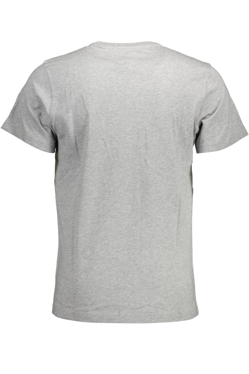 Gray Cotton Men T-Shirt Tommy Hilfiger