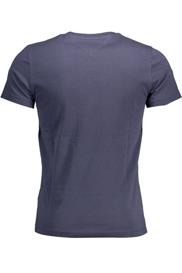 Blue Cotton Men T-Shirt Tommy Hilfiger