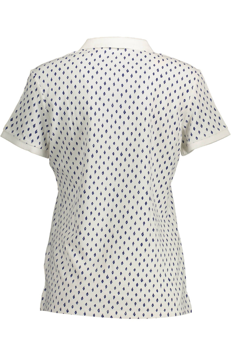 White Cotton Women Polo Shirt Gant