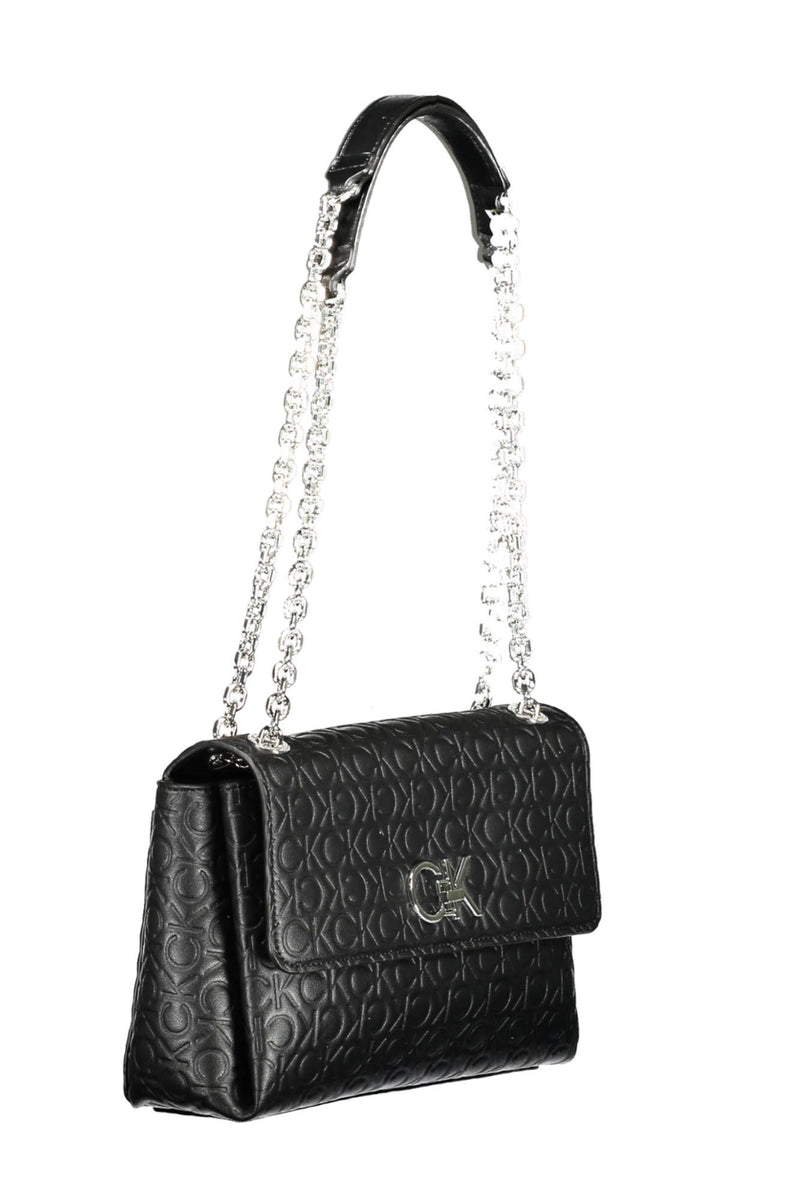 Black Polyester Women Handbag Calvin Klein