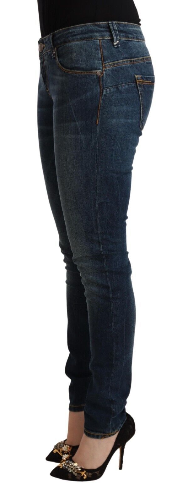 Chic Slim-Fit Low Waist Skinny Jeans Acht