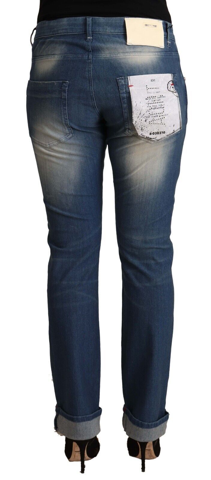 Chic Mid Waist Skinny Denim Jeans Acht