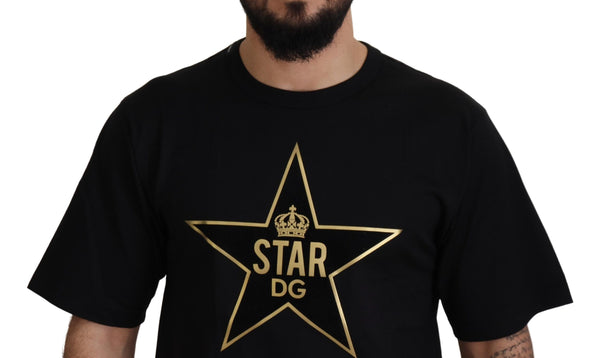 Gold Star DG Emblem Crewneck Tee Dolce & Gabbana