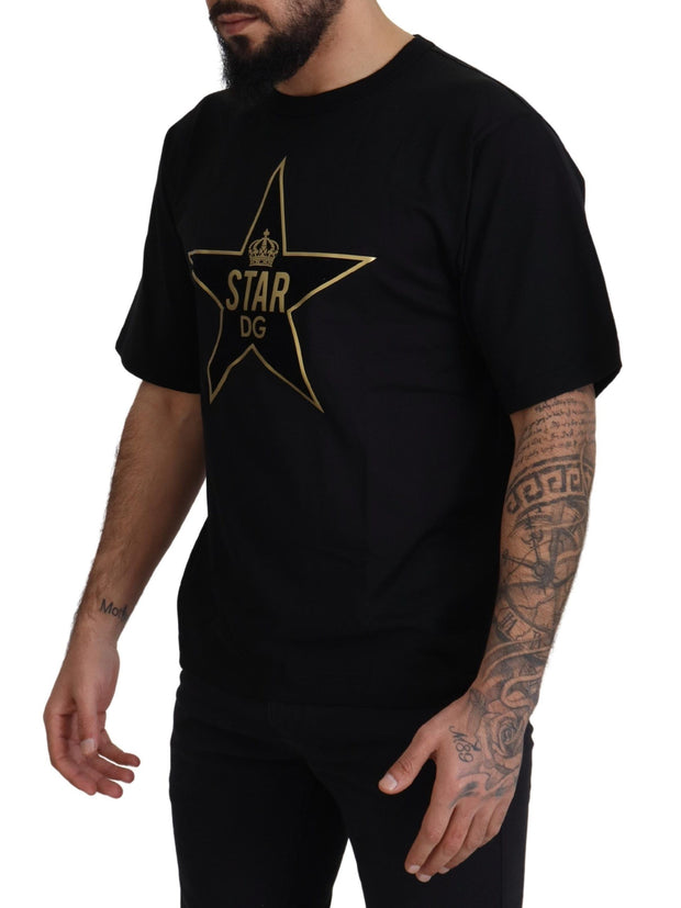 Gold Star DG Emblem Crewneck Tee Dolce & Gabbana