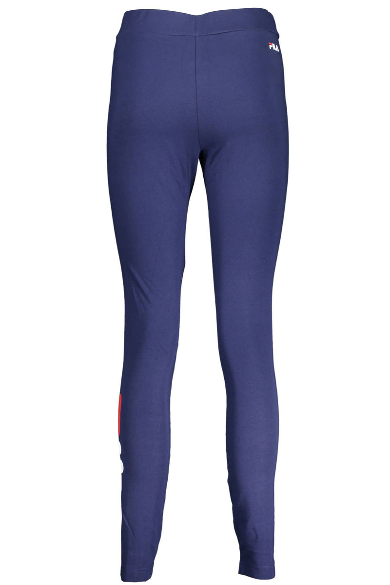 Blue Cotton Women Legging Fila