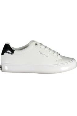 White Leather Women Sneaker Calvin Klein